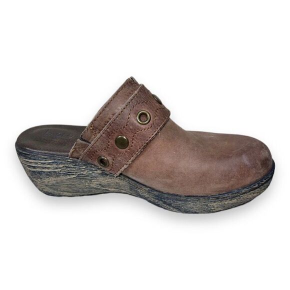 BOC Born Concepts Pontine Slip On Clogs Brown Leather Women's 7M - Picture 7 of 12